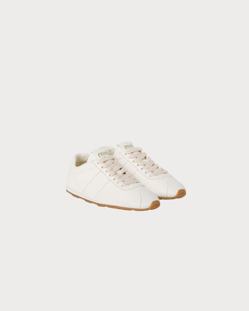 MIU MIU Plume Nappa Leather Sneakers | 缪缪 波鞋 (白色)