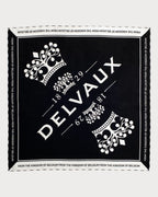 DELVAUX Scarf Royal Logo | 德尔沃 丝巾 (黑色) - LONDONKELLY 英国名牌代购