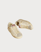 GOLDEN GOOSE Women’s Super - Star LTD in white leather with Swarovski micro - crystal inserts | 黄金鹅 女款 Super - Star LTD 白色皮革款,搭配施华洛世奇微水晶镶嵌(白色) - LondonKelly 英国名牌代购
