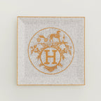 HERMES Mosaique au 24 gold square plate n°5 | 爱马仕 方形碟 (金色) - LondonKelly 英国名牌代购