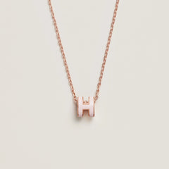 HERMES Rose Gold Mini Pop H Necklace | 愛馬仕 玫瑰金頸鏈 (多色) - LondonKelly 英國名牌代購