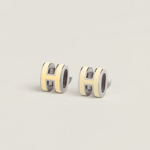 HERMES Silver Mini Pop H Earrings | 愛馬仕 耳環 (迷你/多色) - LondonKelly 英國名牌代購