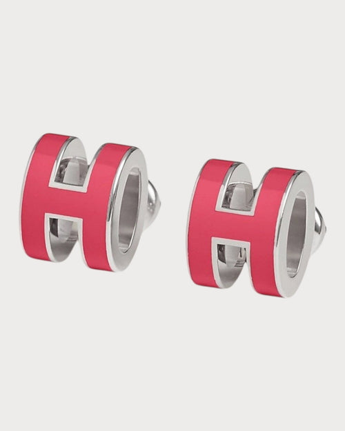 HERMES Silver Mini Pop H Earrings | 爱马仕 耳环 (迷你/多色) - LONDONKELLY 英国名牌代购