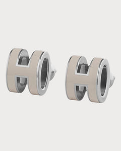 HERMES Silver Mini Pop H Earrings | 爱马仕 耳环 (迷你/多色) - LONDONKELLY 英国名牌代购