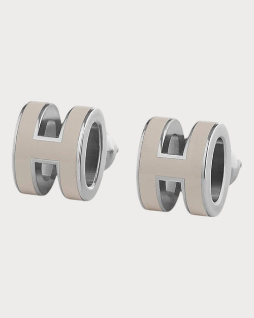 HERMES Silver Mini Pop H Earrings | 爱马仕 耳环 (迷你/多色) - LONDONKELLY 英国名牌代购