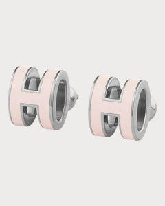 HERMES Silver Mini Pop H Earrings | 爱马仕 耳环 (迷你/多色) - LONDONKELLY 英国名牌代购