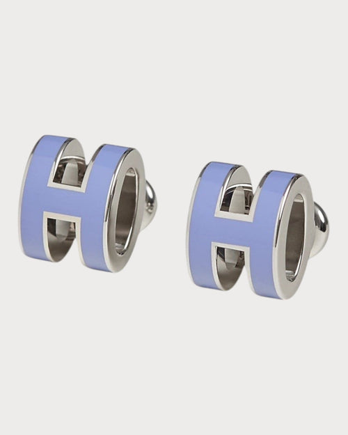 HERMES Silver Mini Pop H Earrings | 爱马仕 耳环 (迷你/多色) - LONDONKELLY 英国名牌代购