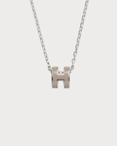 HERMES Silver Mini Pop H Pendant | 爱马仕 颈链 (迷你/多色) - LONDONKELLY 英国名牌代购