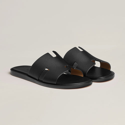 HERMES Men's Calfskin Izmir Sandal | 愛馬仕 男仕拖鞋 (Black)