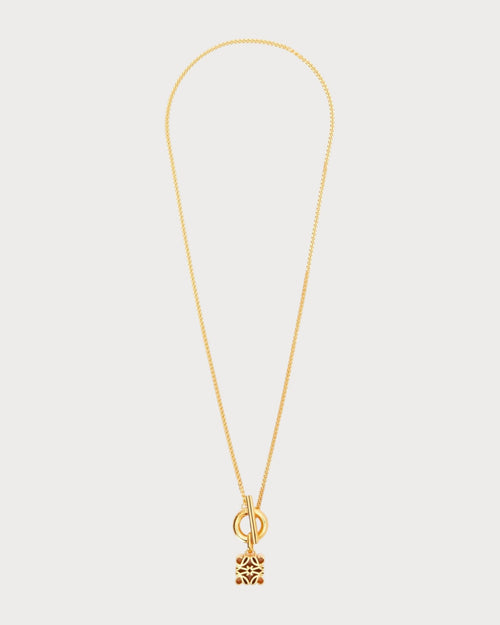 LOEWE Anagram Cube Pendant | 罗意威 颈链 (金色)