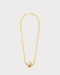 LOEWE Anagram Pebble Necklace in Sterling Silver and Crystals | 羅意威 頸鏈 (多色) - LondonKelly 英國名牌代購