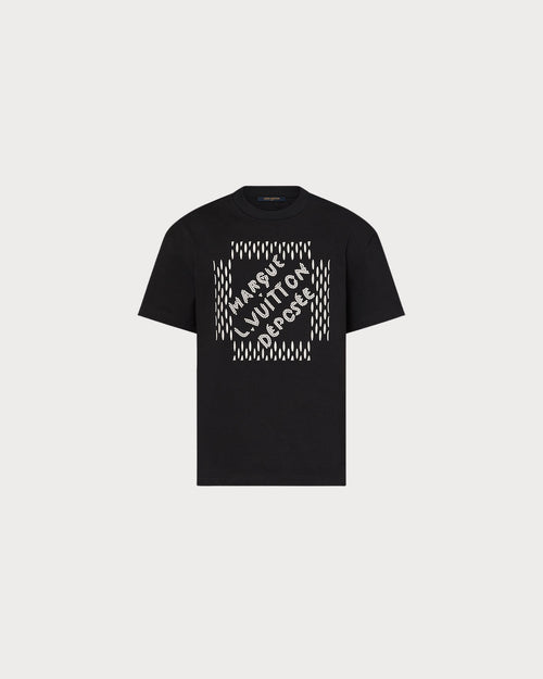 LOUIS VUITTON 1AFJFF Men's Embroidered Signature Cotton T-Shirt |路易威登 男仕上衣 (黑色) - LondonKelly 英國名牌代購