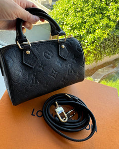 LOUIS VUITTON M82450 Speedy Bag Monogram Canvas(Nano/Black) - LONDONKELLY 英国名牌代购