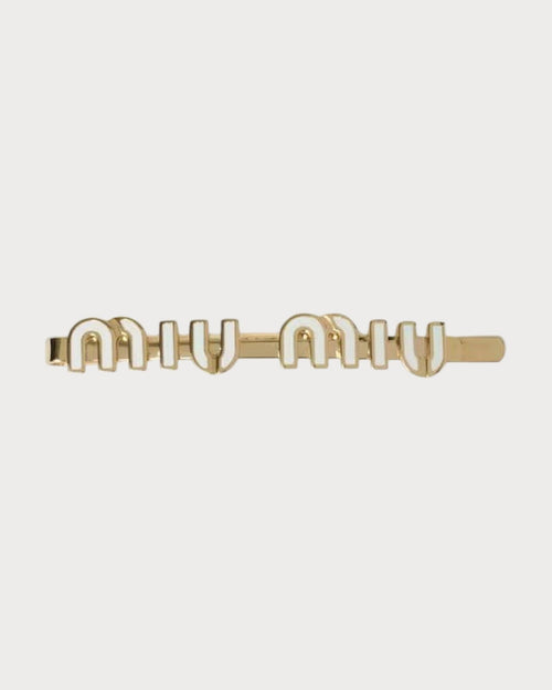 MIU MIU Enameled Metal Hair Clip | 缪缪 发夹 (多色) - LONDONKELLY 英国名牌代购