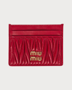 MIU MIU Matelasse Nappa Leather Card Holder | 繆繆 卡套 (多色) - LONDONKELLY 英國名牌代購