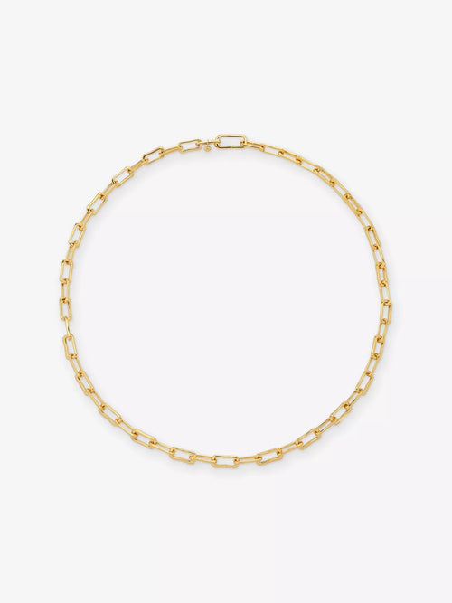 MONICA VINADER Alta Mini 18ct Yellow Gold Vermeil Chain Necklace | 頸鏈 (金色) - LondonKelly 英國名牌代購