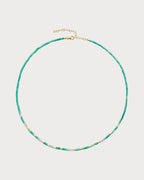 MONICA VINADER Delphi Gemstone 18ct Yellow Gold Vermeil And Green Onyx Beaded Necklace | 頸鏈 (綠色) - LondonKelly 英國名牌代購
