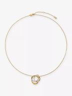 MONICA VINADER Nura Pave Wrap 18ct Yellow Gold Vermeil And Lab - Grown Diamond Necklace | 頸鏈 (金色) - LondonKelly 英國名牌代購