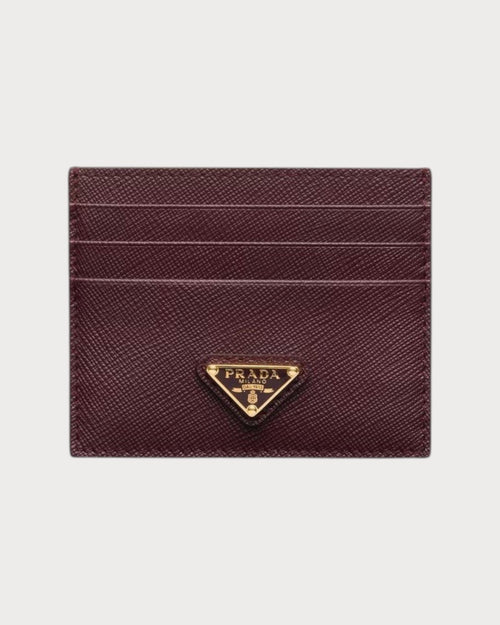 PRADA 1MC025 Saffiano Leather Triangle Logo Card Holder | 普拉達 卡套 (多色) - LONDONKELLY 英國名牌代購
