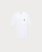 PRADA Women's White Jersey T-Shirt | 普拉达 女装上衣 (白色) - LondonKelly 英国名牌代购