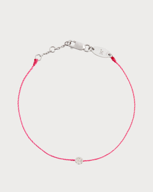 REDLINE White Gold and Diamond Illusion Bracelet | 红绳 手链 (0.05CT/多色) - LondonKelly 英国名牌代购