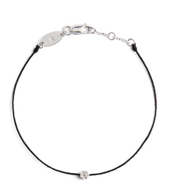 REDLINE White Gold and Diamond Illusion Bracelet | 紅繩 手鏈 (0.05CT/多色) - LondonKelly 英國名牌代購