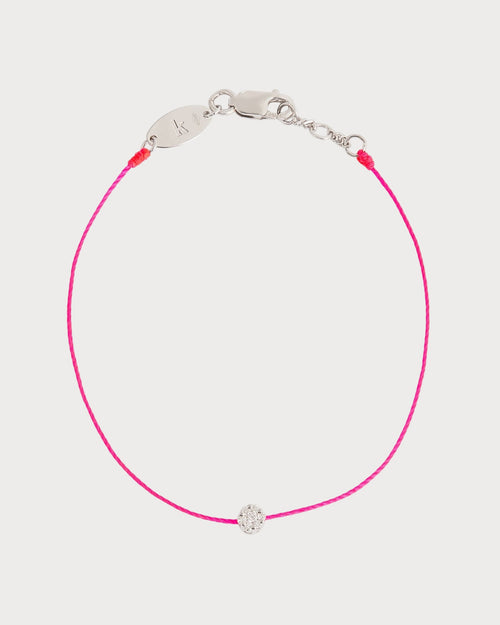 REDLINE White Gold and Diamond Illusion Bracelet | 红绳 手链 (0.05CT/多色) - LondonKelly 英国名牌代购