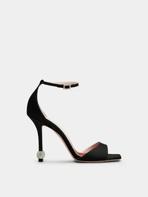 ROGER VIVIER Jewel Heel Sandals in Satin | RV 缎面珠宝高跟凉鞋 (多色) - LondonKelly 英国名牌代购