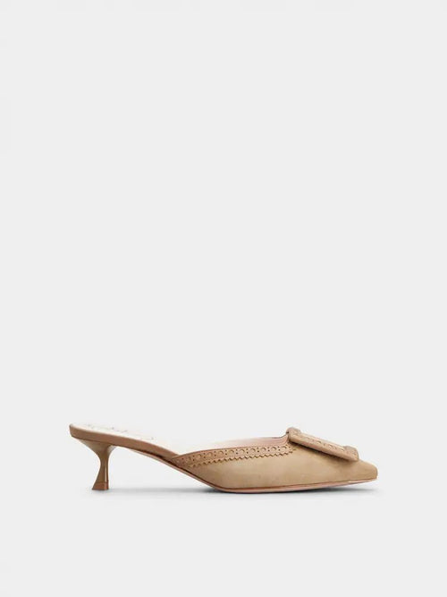 ROGER VIVIER Viv' in The City Mules in Suede | RV 麂皮穆勒鞋 (多色) - LondonKelly 英国名牌代购