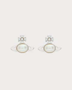 VIVIENNE WESTWOOD Gaby Orb Faux Pearl - Embellished Stud Earrings Silver | 西太后 耳環 (多色) - LondonKelly 英國名牌代購