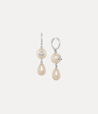 VIVIENNE WESTWOOD Martha Faux Pearl - Embellished Drop Earrings | 西太后 珍珠耳環 (銀色) - LondonKelly 英國名牌代購