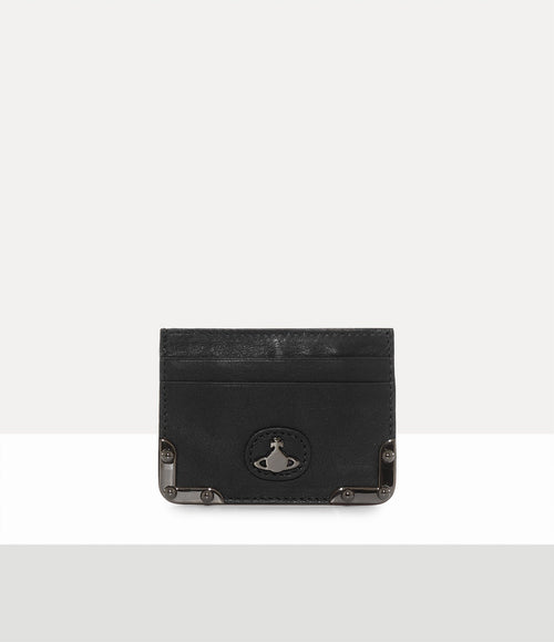 VIVIENNE WESTWOOD Men's Orb Grained Leather Card Holder | 西太后 男仕卡套 (黑色) - LondonKelly 英國名牌代購
