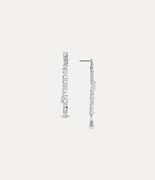 VIVIENNE WESTWOOD Millicent Platinum Earrings | 西太后 耳環 (銀色) - LondonKelly 英國名牌代購