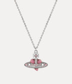 VIVIENNE WESTWOOD New Diamante Heart Pendant Necklace | 西太后 心珍頸鏈 (粉紅色) - LondonKelly 英國名牌代購