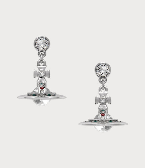 VIVIENNE WESTWOOD New Petite Orb Earrings | 西太后 耳环 (银色) - LONDONKELLY 英国名牌代购