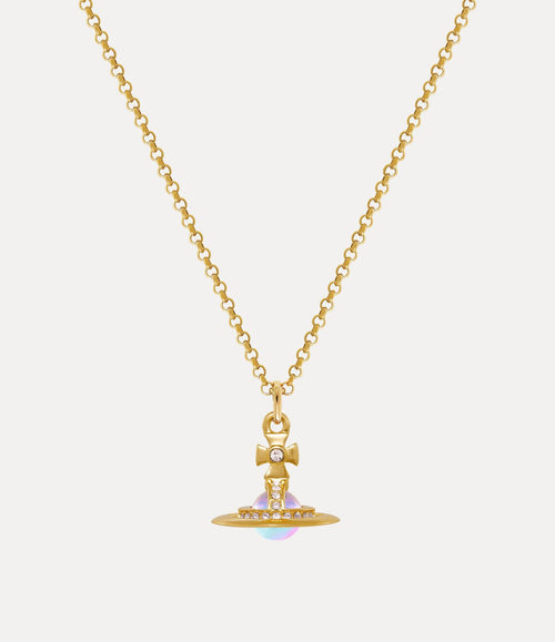 VIVIENNE WESTWOOD New Petite Orb Pendant Necklace | 西太后 頸鏈 (金色/粉色) - LondonKelly 英國名牌代購