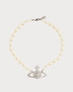 VIVIENNE WESTWOOD One Row Pearl Bas Relief Choker | 西太后短珍珠颈链(多色)