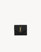 YSL SAINT LAURENT Cassandre Matelasse Compact Tri Fold Wallet | 聖羅蘭 銀包 (黑色) - LONDONKELLY 英國名牌代購