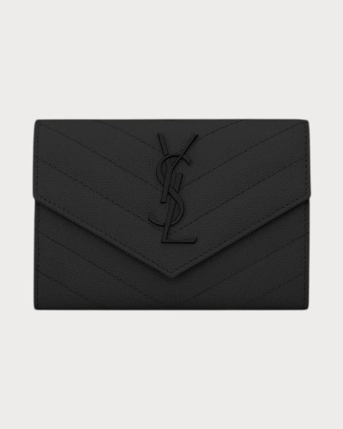 YSL SAINT LAURENT Small Envelope Wallet | 圣罗兰 银包 (全黑) - LONDONKELLY 英国名牌代购