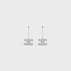 CELINE Triomphe Rhinestone Earrings | 賽琳 凱旋門耳環 (Silver)