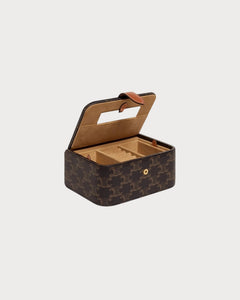 CELINE Triomphe Canvas Large Jewels Case | 賽琳 首飾盒 (Tan)