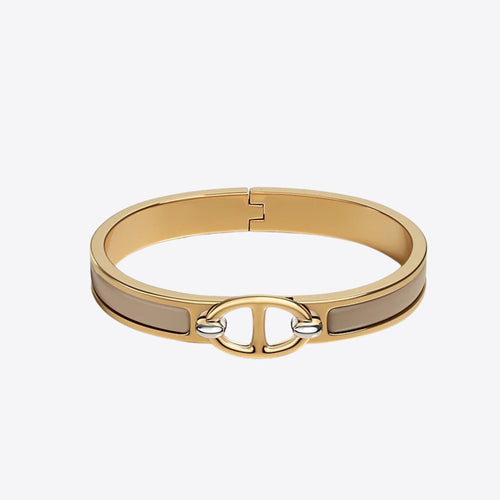 HERMES Mini Clic Chaine d'Ancre Bracelet | 愛馬仕 金色手鐲 (迷你/Etoupe)
