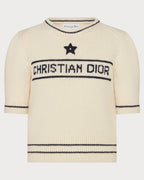 CHRISTIAN DIOR Short Sleeve Sweater | 迪奧 短身上衣 (白色)