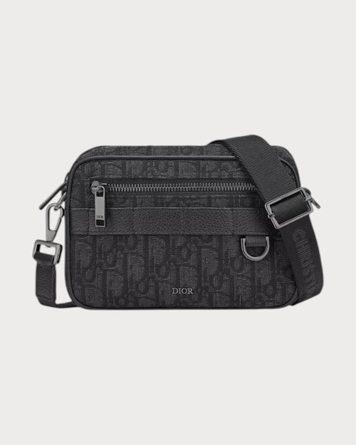 CHRISTIAN DIOR Men's Mini Safari Bag | 迪奧 男仕手袋 (Black)
