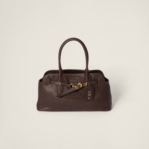 MIU MIU Aventure Nappa Leather Bag Large | Miu Miu Handbag (Large Size/Multiple Colors)
