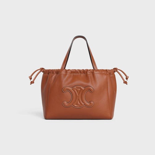 CELINE Small Cabas Drawstring Cuir Triomphe | 賽琳 手袋 (啡色)