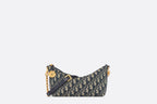 CHRISTIAN DIOR Diorstar Hobo Bag with Chain Oblique | Dior handbag (blue presbyopic)