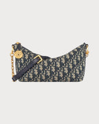 CHRISTIAN DIOR Diorstar Hobo Bag with Chain Oblique | Dior handbag (blue presbyopic)