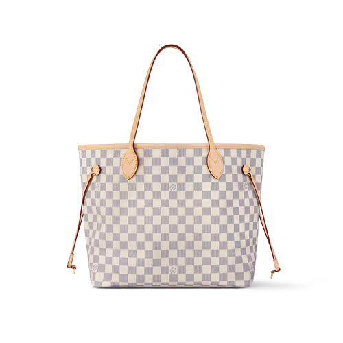 LOUIS VUITTON Neverfull MM Tote Bag White | Louis Vuitton Tote Bag (Multicolor)