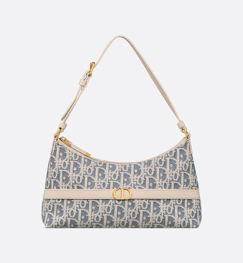 CHRISTIAN DIOR 30 Montaigne Cigale Mini Bag | Dior Underarm Bag (Blue)